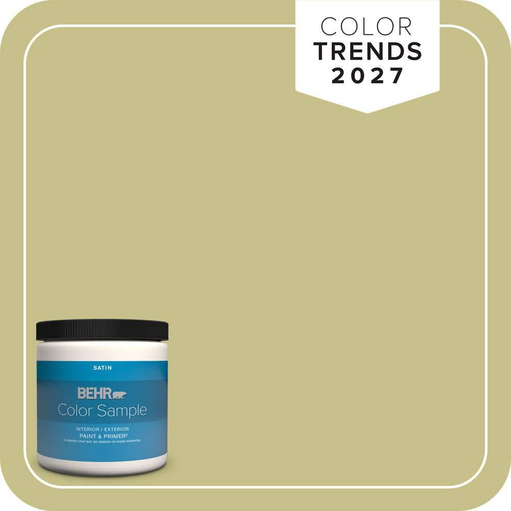 BEHR PREMIUM PLUS #PPU9-11 Wheat Grass Enamel Low Odor & Primer (2)