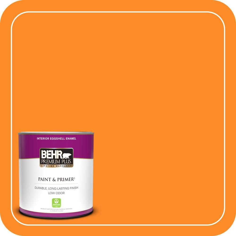 BEHR PREMIUM PLUS #S-G-280 Mango Madness Enamel Low Odor & Primer