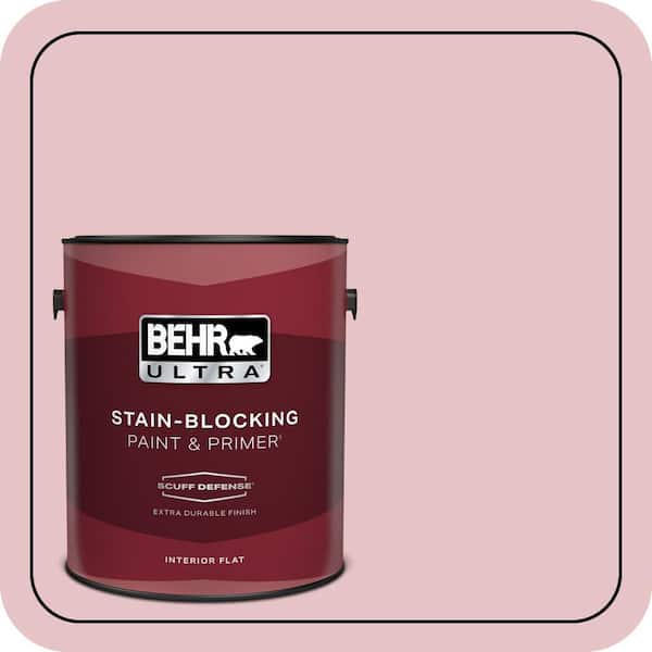 BEHR ULTRA 1 gal. #S140-2 Cranapple Cream Extra Durable Flat Interior Paint & Primer (2)