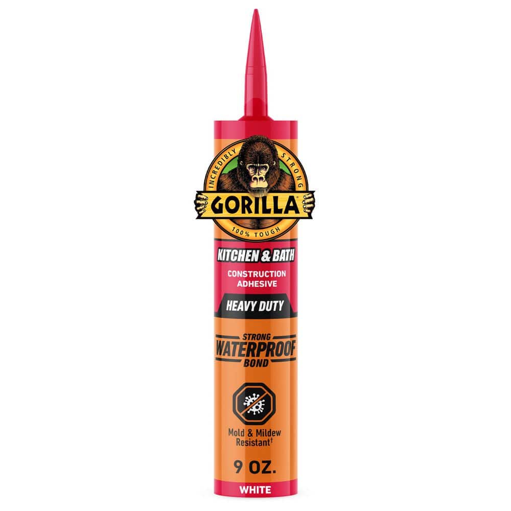 Gorilla Glue 9 oz. Construction Adhesive Kitchen and Bath Cartridge White (1)