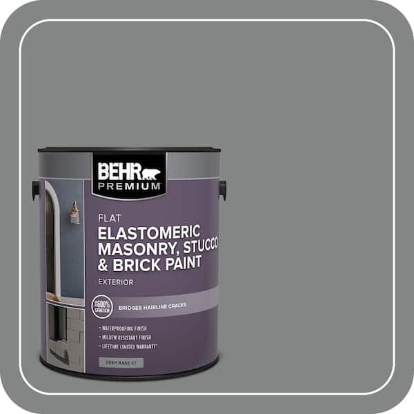 BEHR PREMIUM 1 gal. #PFC-63 Slate Gray Elastomeric Masonry, Stucco and Brick Exterior Paint (2)