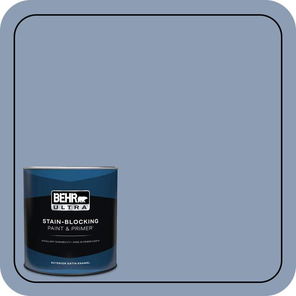 BEHR ULTRA 1 qt. #PPU15-10 China Silk Satin Enamel Exterior Paint & Primer