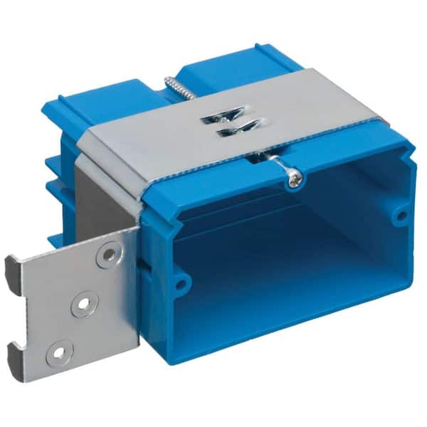 Carlon 1-Gang 22 cu. in. Electrical PVC Horizontal New Work Electrical Box with Adjustable Bracket (B121ADJH) (2)