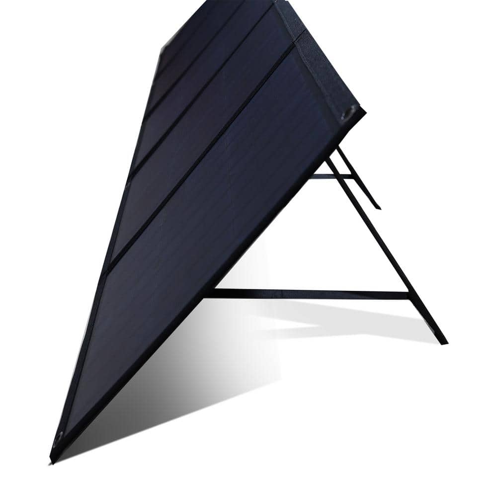 NATURE POWER 120-Watt Foldable Monocrystalline Solar Panel with Multiple DC Outputs and Cables (3)