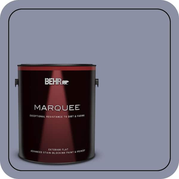 BEHR MARQUEE 1 gal. #620F-4 Violet Shadow Flat Exterior Paint & Primer (2)