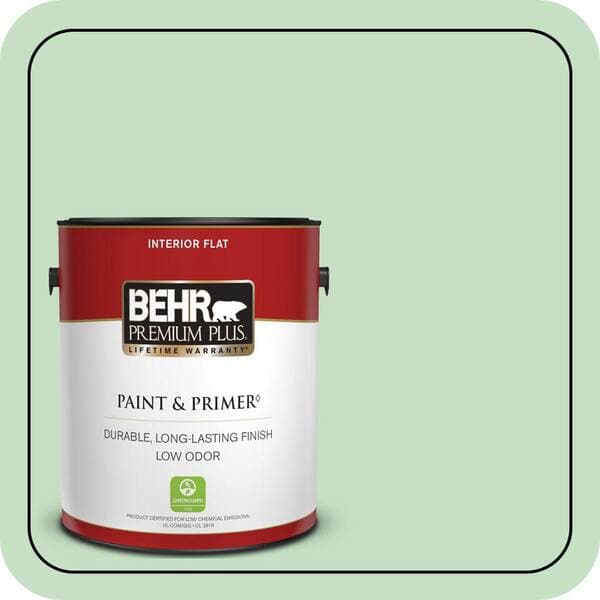 BEHR PREMIUM PLUS #450C-3 Green Myth Enamel & Primer Color Sample (2)