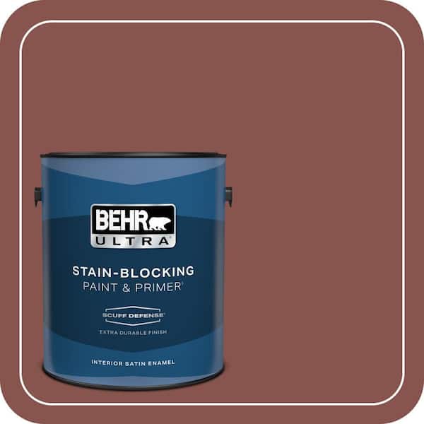 BEHR PREMIUM PLUS #160F-6 Boston Brick Flat Low Odor & Primer (3)