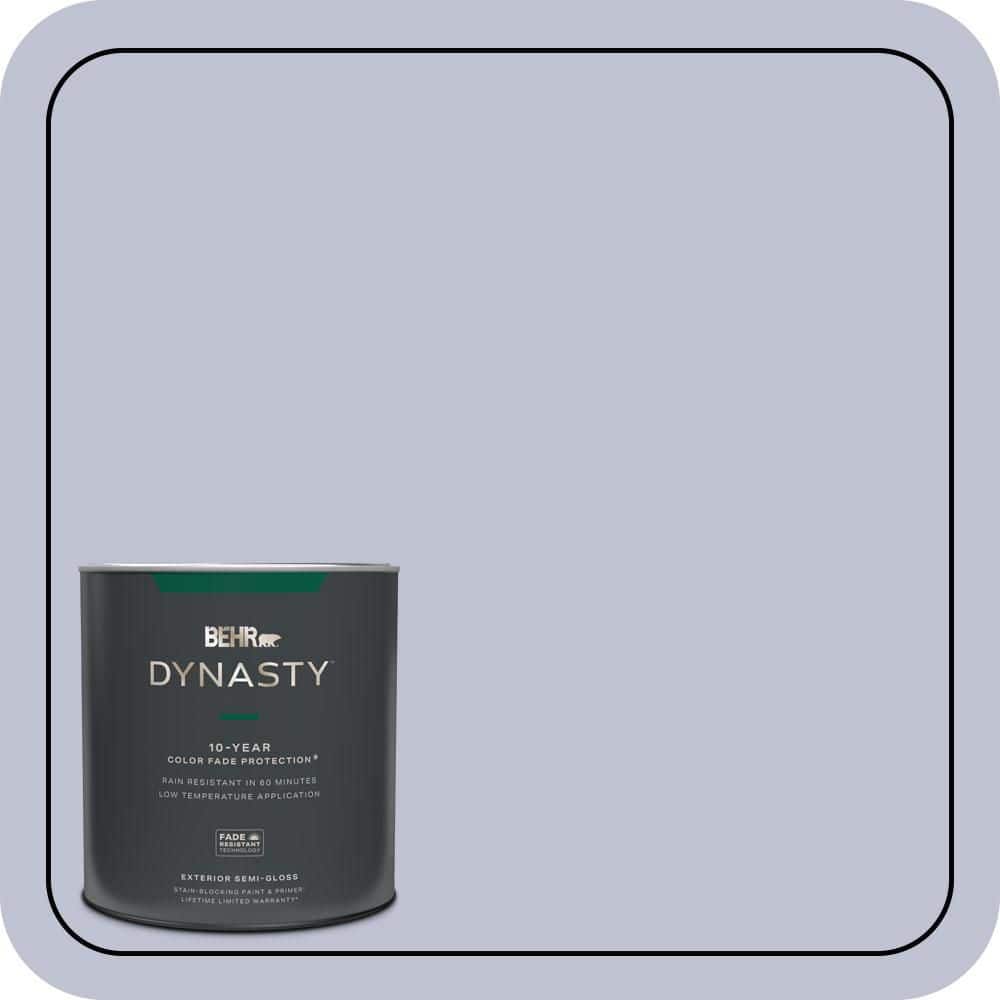 BEHR DYNASTY 1 qt. #S560-2 Lavender Honor Semi-Gloss Exterior Stain-Blocking Paint & Primer