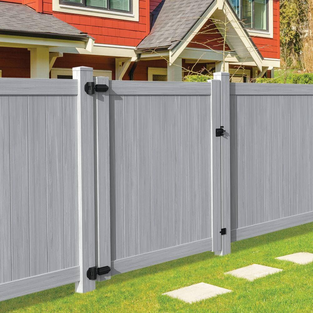 Barrette Outdoor Living Bryce 5 in. x 5 in. x 9 ft. Coastal Cedar Vinyl Fence Line Post (3)