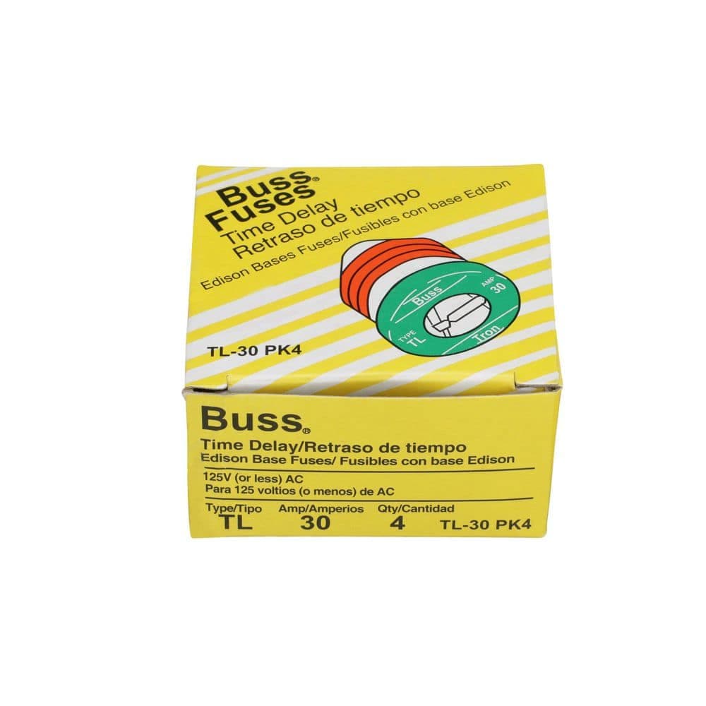 Cooper Bussmann TL Style 30 Amp Plug Fuse (4-Pack)