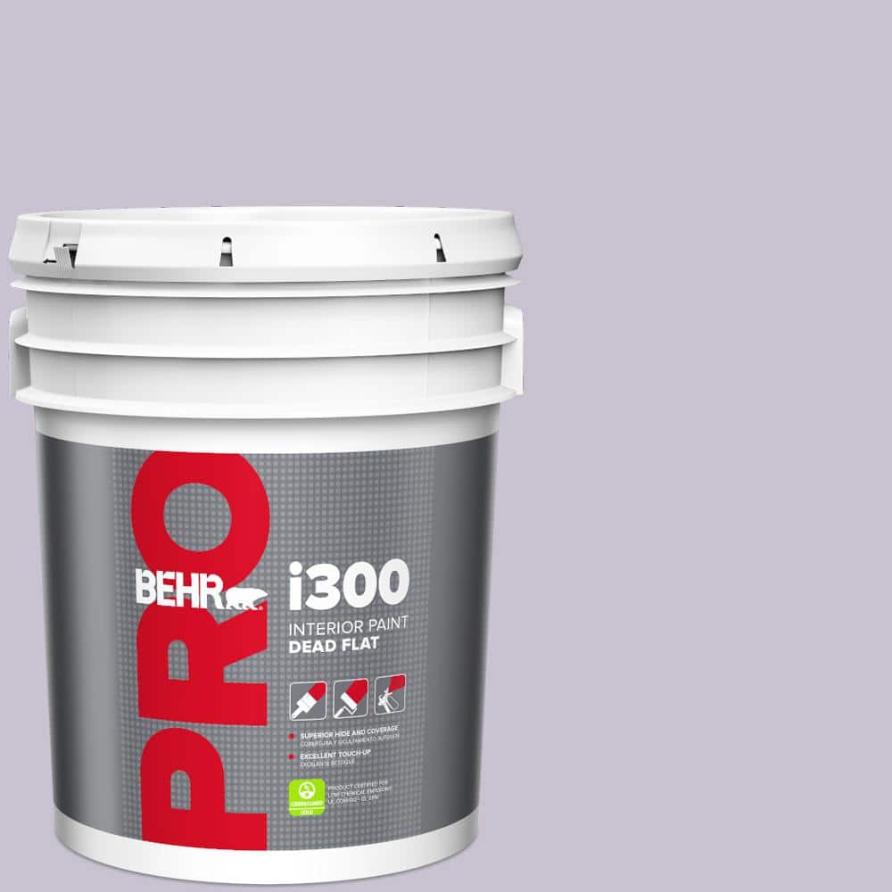 BEHR PRO 5 gal. #ICC-44 Lavender Bouquet Dead Flat Interior Paint