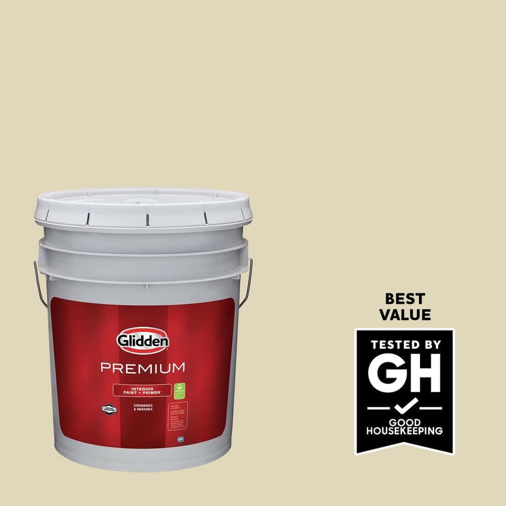 Glidden Premium 5 gal. PPG1026-1 Namaste Eggshell Interior Latex Paint