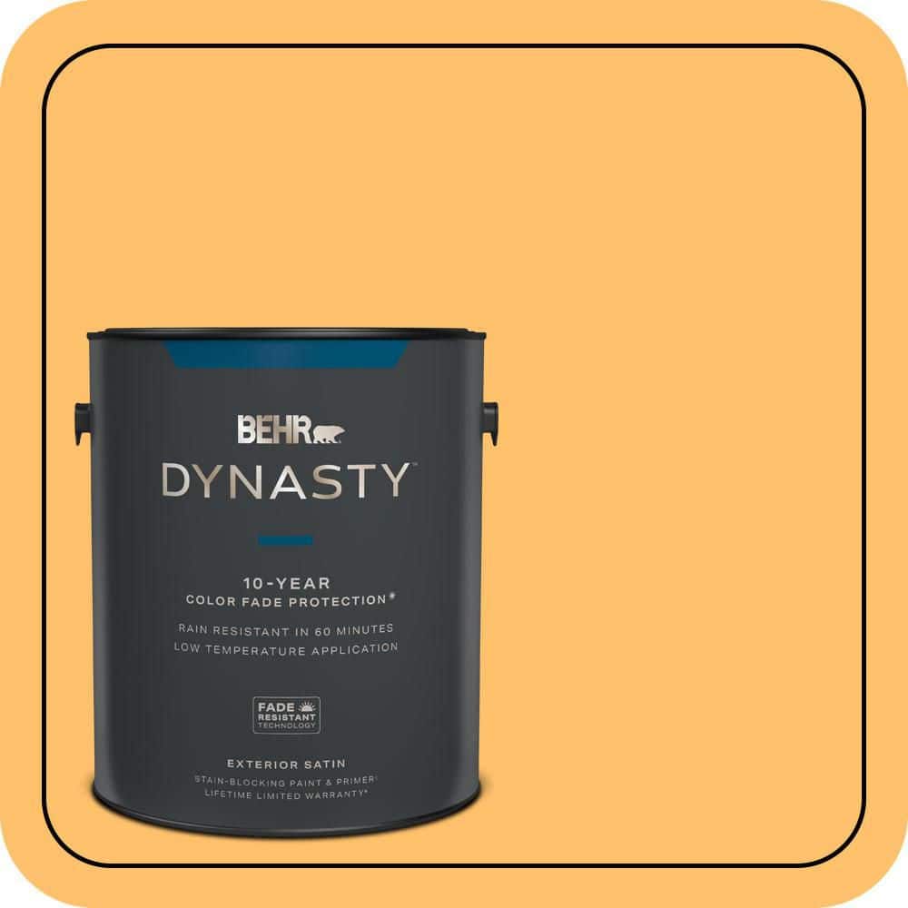 BEHR DYNASTY 1 gal. #P250-5 Solar Storm Satin Enamel Exterior Stain-Blocking Paint & Primer