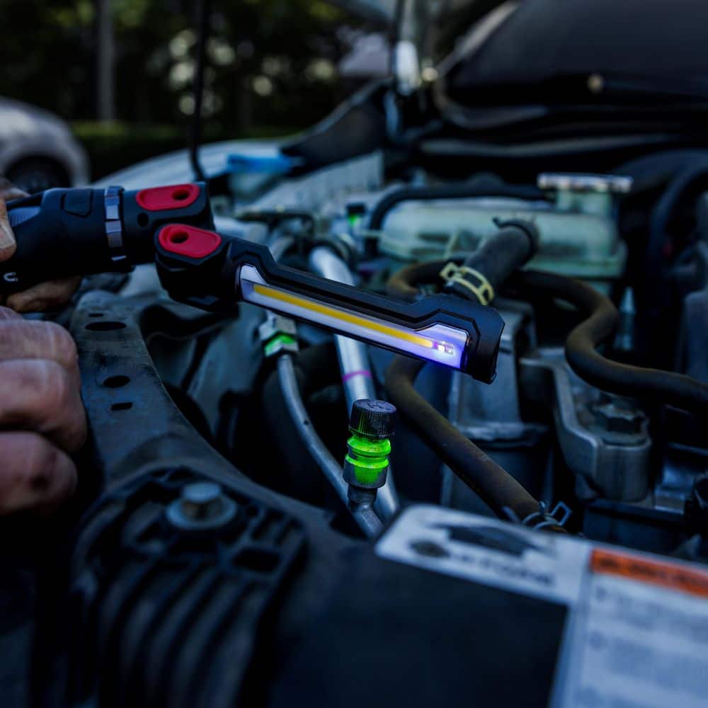 Husky 1200 Lumens Rechargeable LED Inspection Flip Flashlight with UV (4)