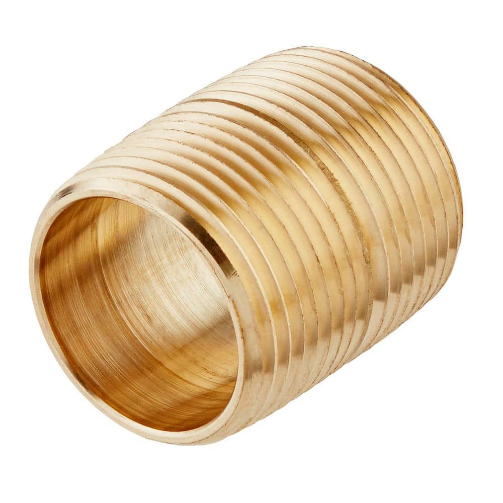 Everbilt 1 in. x Close MIP Red Brass Nipple Fitting (1)