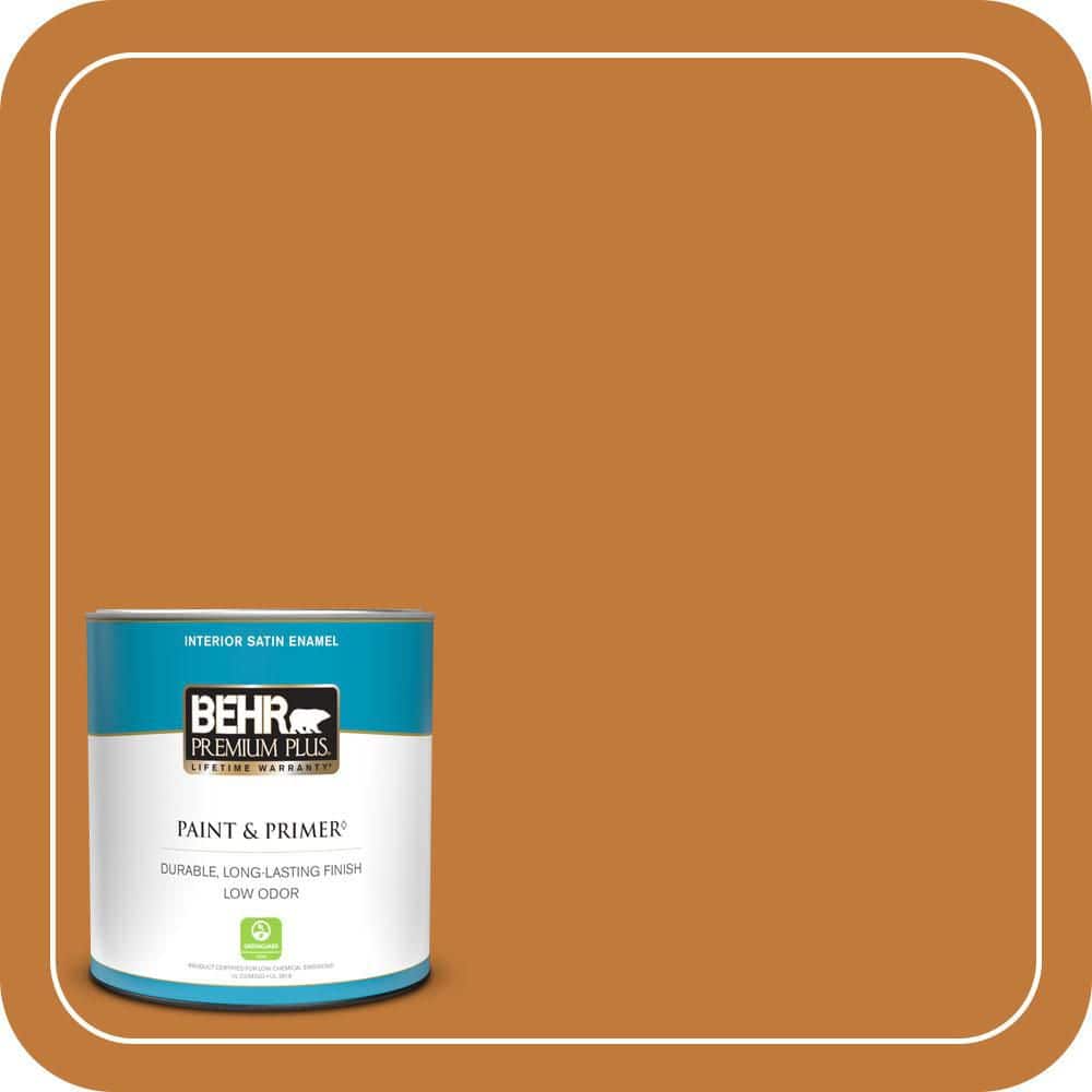 BEHR PREMIUM PLUS #270D-7 Fall Leaves Enamel Low Odor & Primer (1)