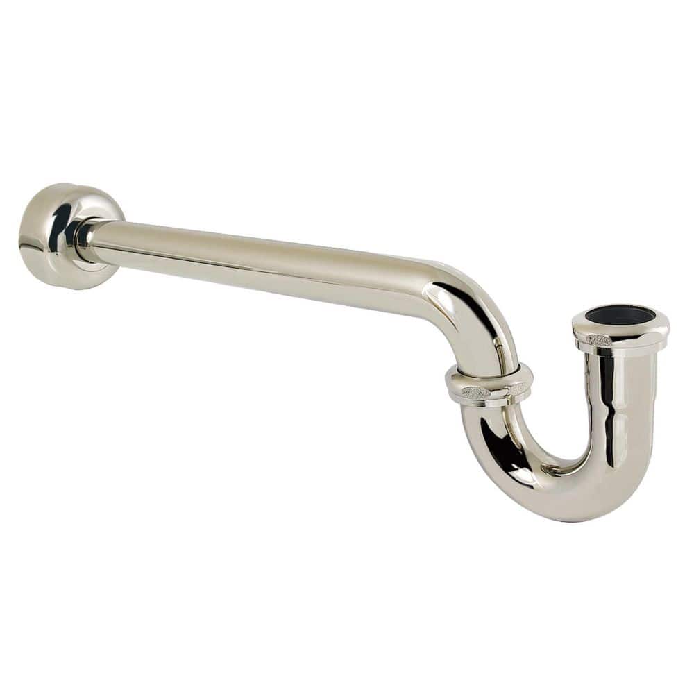 Kingston Brass Trimscape 1-1/2 in. Brass Decor P-Trap in Polished Nickel (1)