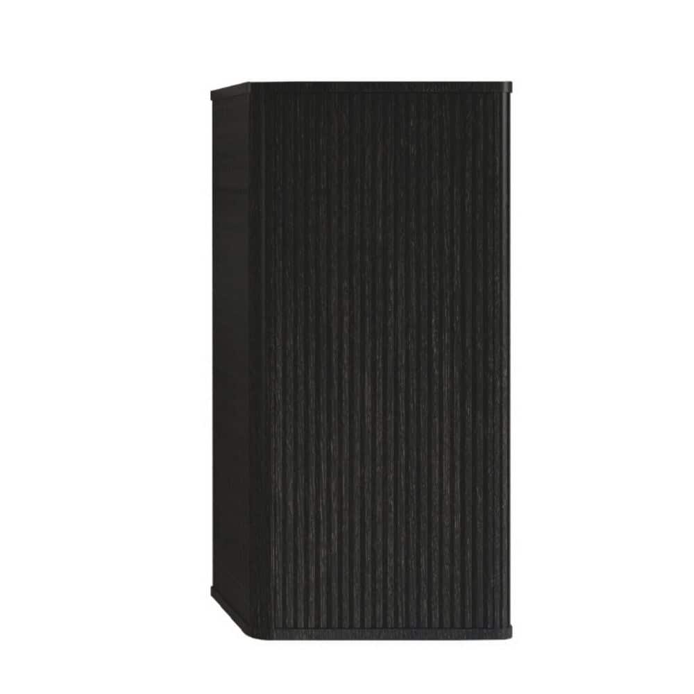 Boyel Living 14.17 in. W x 11.41 in. D x 29.52 in. H Engineered Wood Bathroom Storage Wall Cabinet in Black Oak (1)
