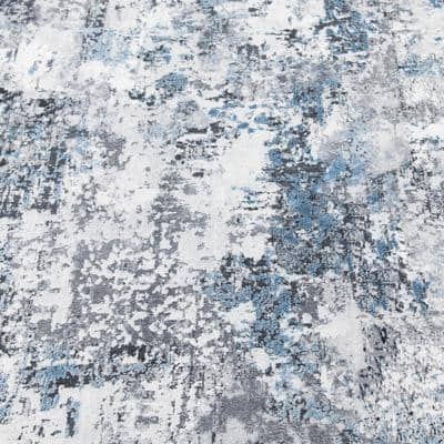 Home Decorators Collection Adare Blue 7 ft. x 9 ft. Painterly Polyester Area Rug (3)