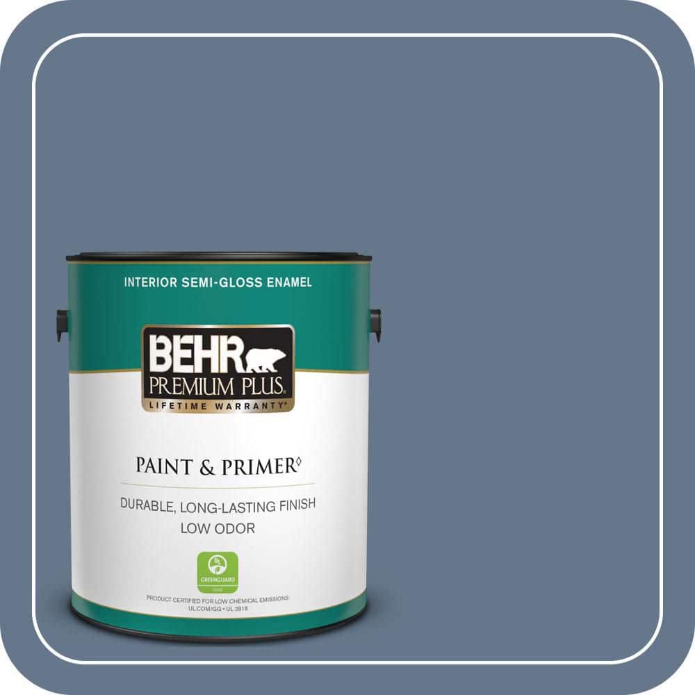 BEHR PREMIUM PLUS #ECC-57-3 Always Indigo Flat & Primer (1)