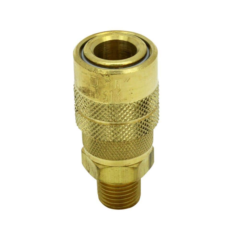 Milton 1/4 in. Male NPT M Style (Industrial) Air fitting Quick Connect Coupler (Box of 10)