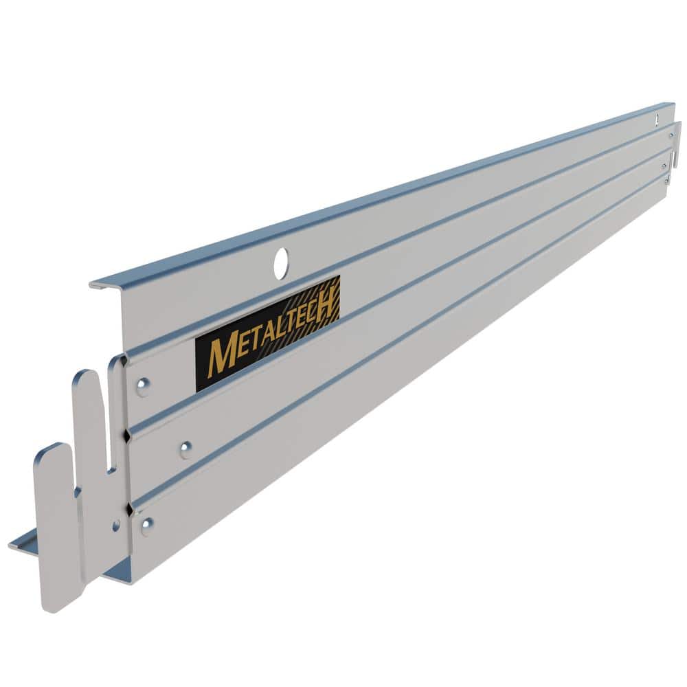 MetalTech 62.09 in. x 3.25 in. x 5.98 in. (Assembled) Galvanized Steel Toeboard for Scaffold for Secure Higher Platform (3)