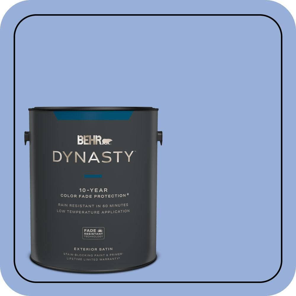 BEHR DYNASTY 1 gal. #590B-4 Anemone Satin Enamel Exterior Stain-Blocking Paint & Primer