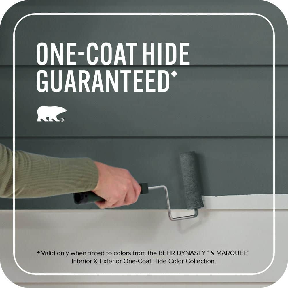 BEHR MARQUEE 5 gal. #MQ6-44 Black Evergreen Semi-Gloss Enamel Exterior Paint & Primer (3)