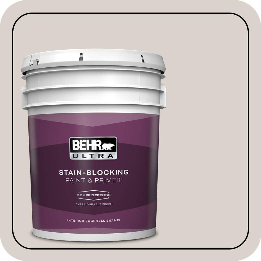 BEHR ULTRA 5 gal. #PWN-72 Baked Biscotti Extra Durable Eggshell Enamel Interior Paint & Primer