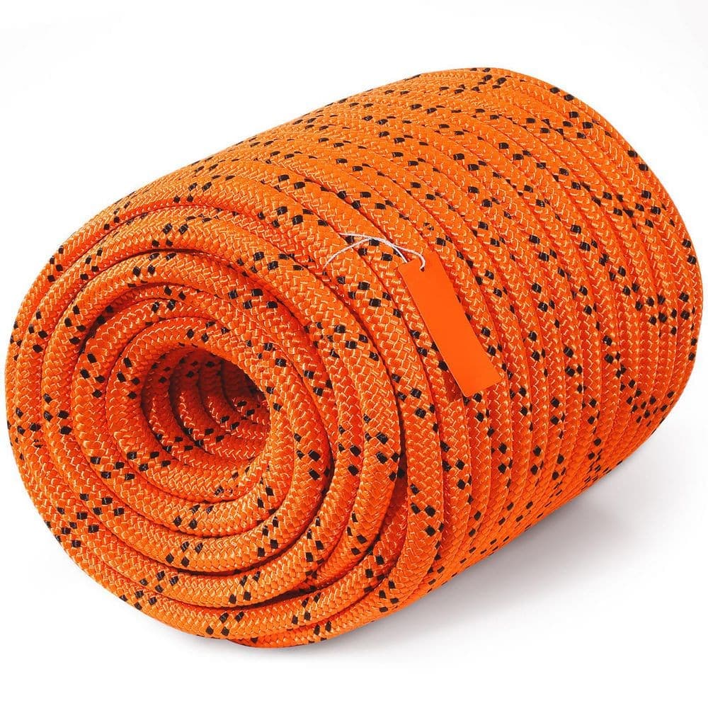 SKYSHALO Double Polyester Rope, 3/4 in. x 220 ft. 24 Strands, 12700 lbs. Breaking Strength Rope, Arborist Rigging Rope, Woven (1)