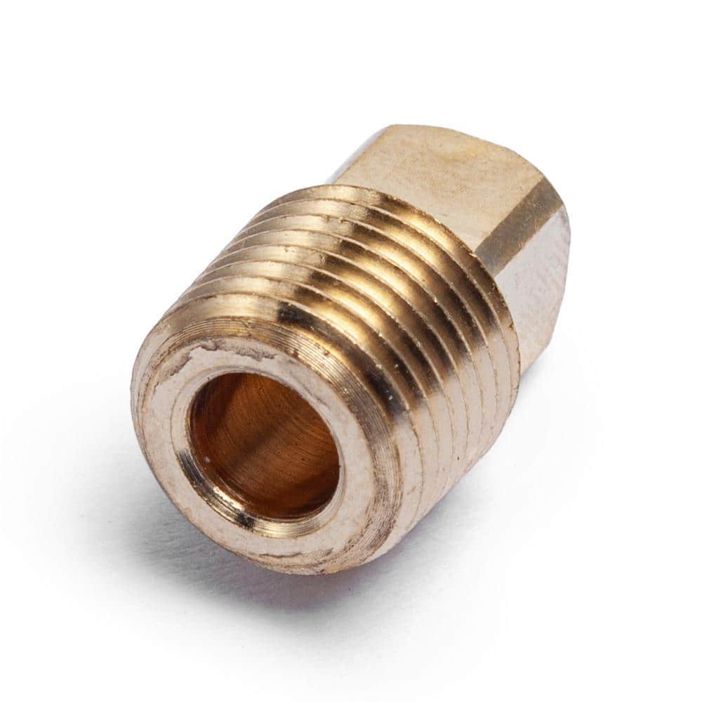 LTWFITTING 1/8 in. MIP Brass Pipe Square Head Plug Fitting (50-Pack) (2)