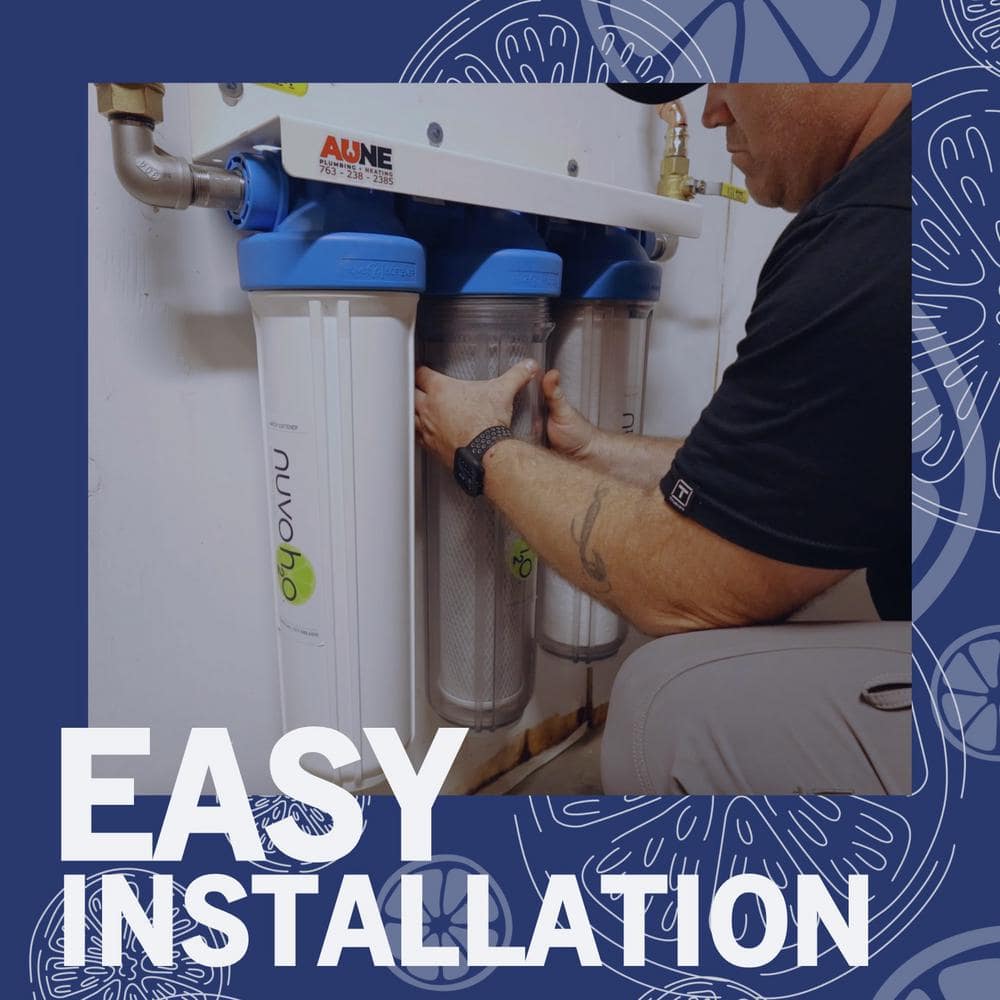 NuvoH2O Manor Trio Water Whole House Water Softener Plus Carbon and Iron Filtration System (2)