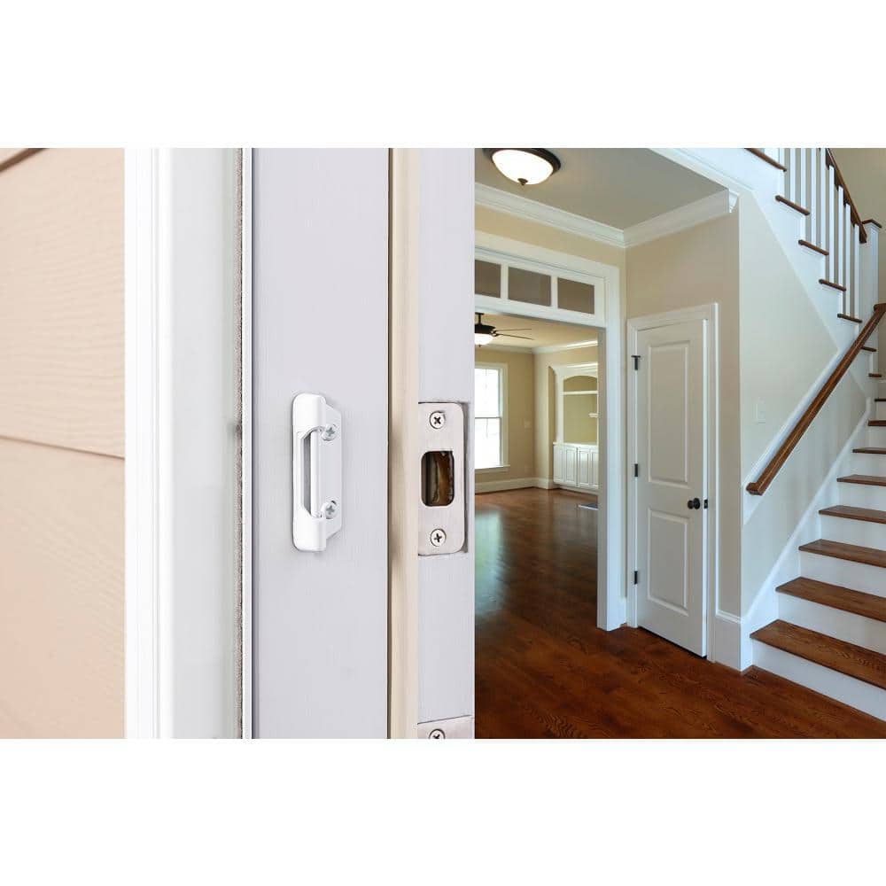 Wright Products White Strike Plate (4)