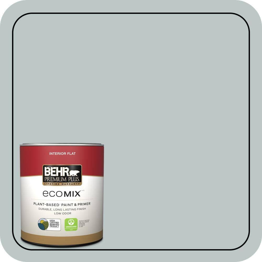 BEHR PREMIUM PLUS #PPU12-10 Misty Morn Enamel EcoMix Plant-Based & Primer (1)