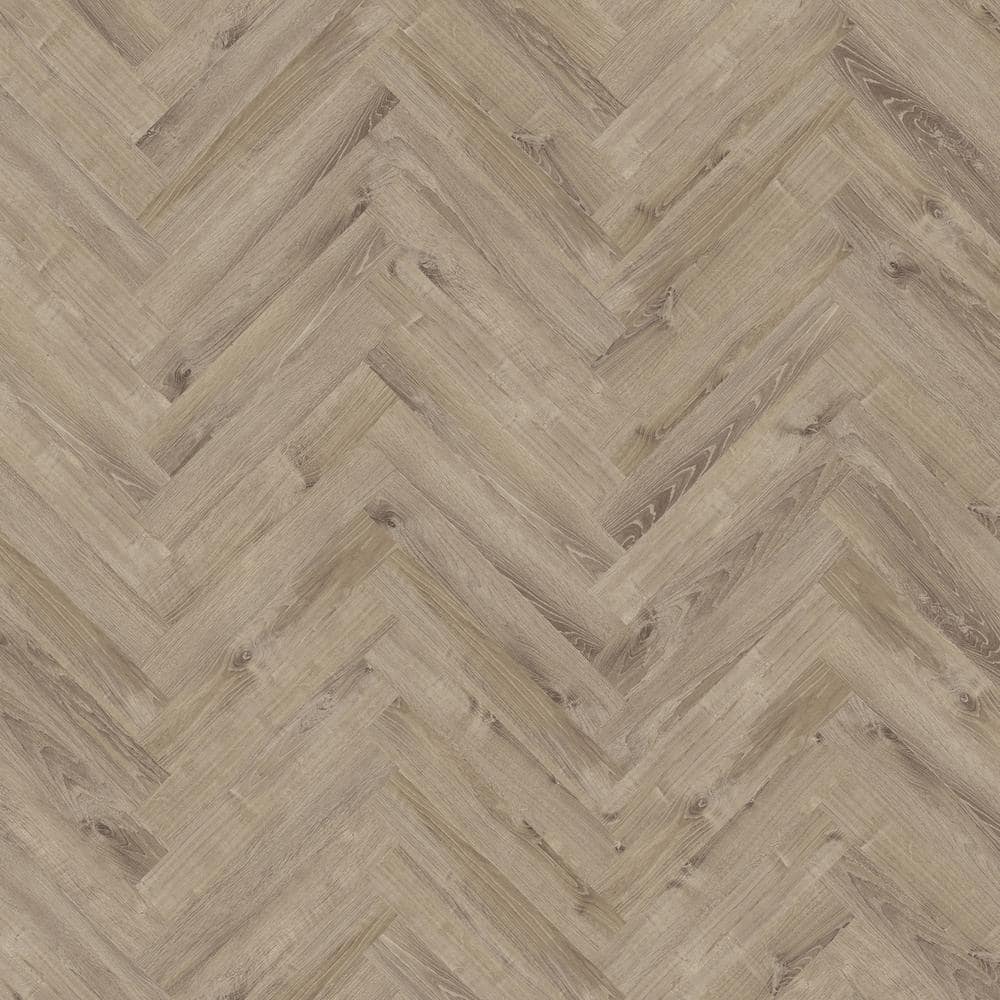 Lifeproof Herringbone Sterling Oak 22 MIL x 4.7 in. W x 28 in. L Click Lock Waterproof Vinyl Plank Flooring (22.3 sqft/case)