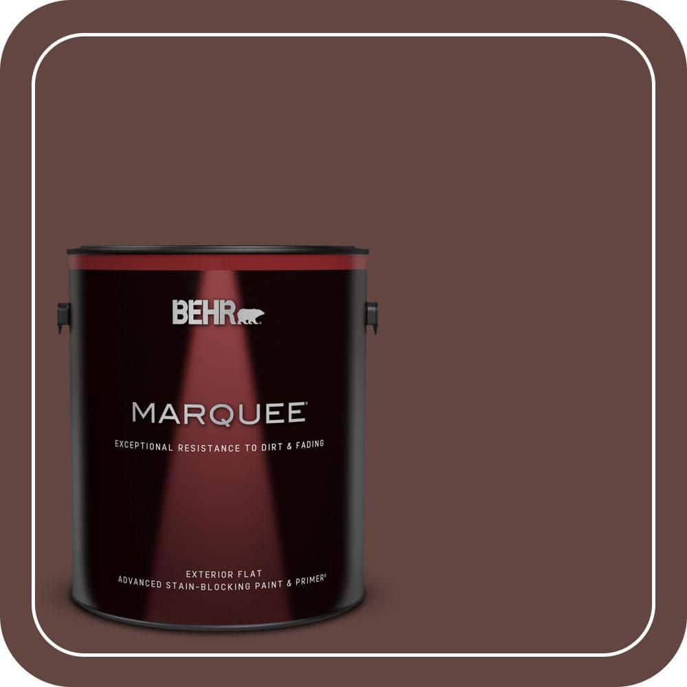 BEHR MARQUEE 1 gal. #PMD-62 Black Plum Flat Exterior Paint & Primer
