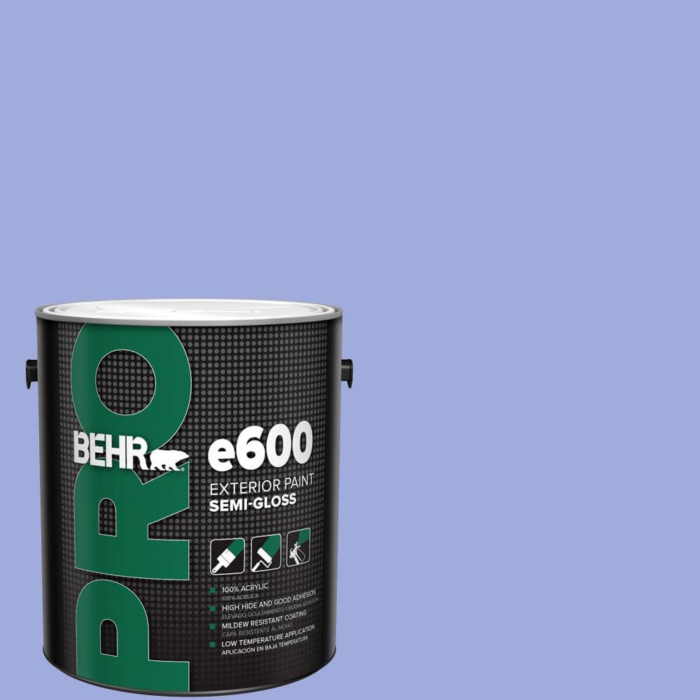 BEHR PRO 1 gal. #P540-4 Lavender Sky Semi-Gloss Exterior Paint (1)