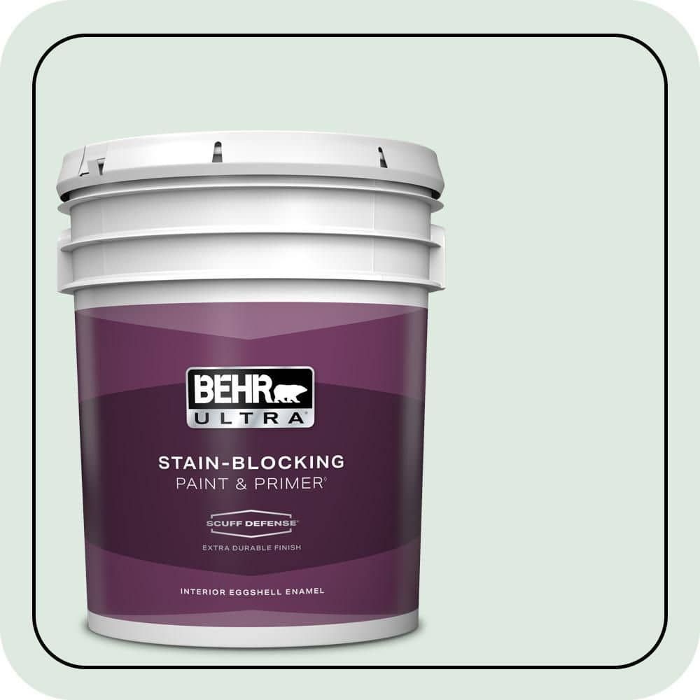 BEHR ULTRA 5 gal. #470E-2 Water Mark Extra Durable Eggshell Enamel Interior Paint & Primer