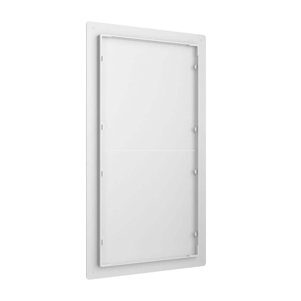 JONES STEPHENS 17 in. Height x 30.875 in. Width Snap-Ease ABS Plastic Wall Access Panel White (13.5 in. x 27.25 in. Interior) (2)