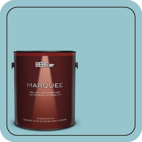 BEHR MARQUEE 1 gal. #520E-3 Velvet Morning Matte Interior Paint & Primer (2)