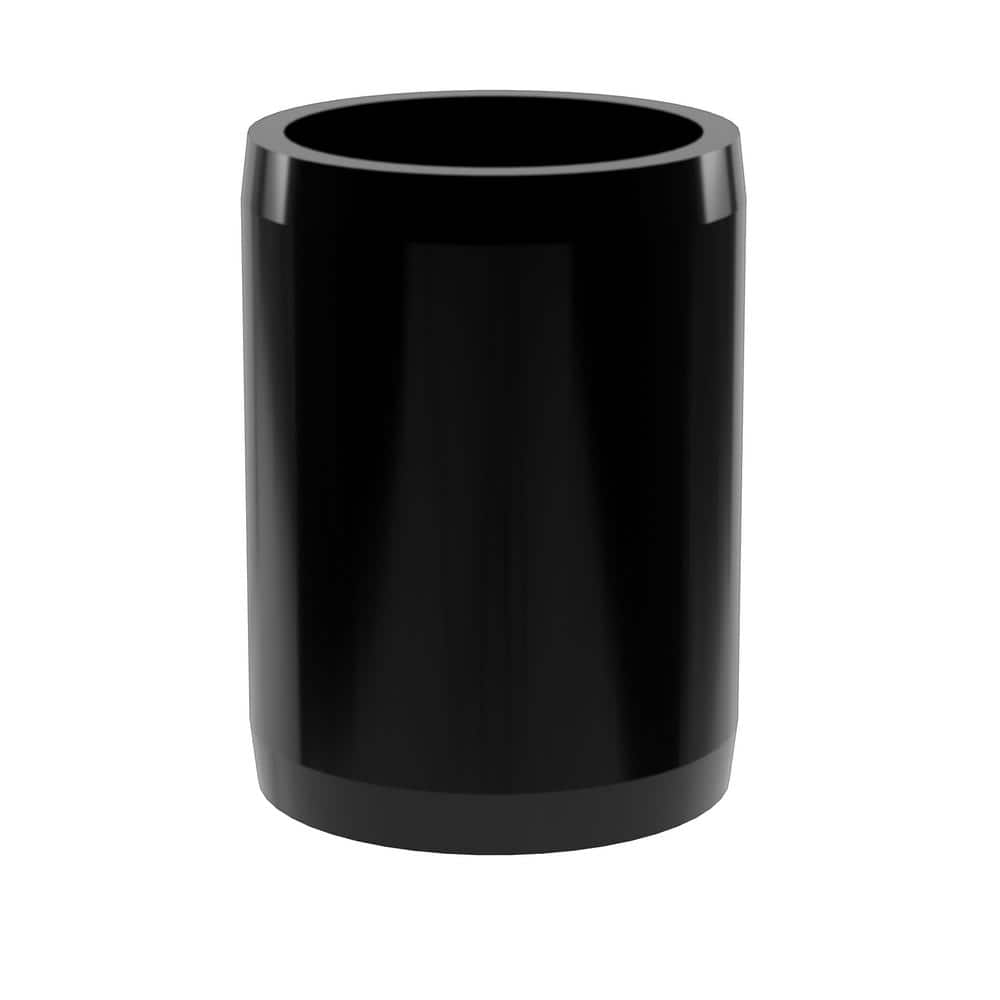 Formufit 1-1/2 in. Furniture Grade PVC External Coupling in Black (10-Pack) (2)