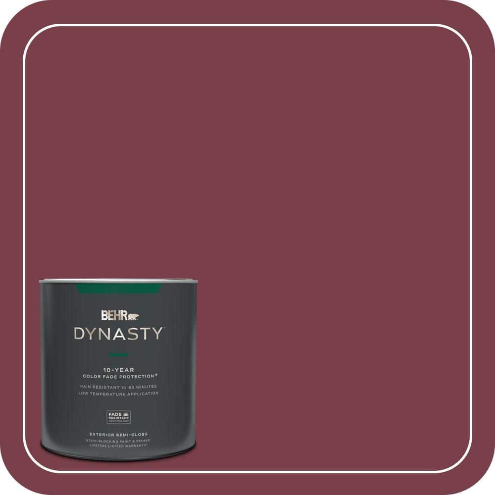 BEHR DYNASTY 1 qt. #S-H-110 Wine Tasting Semi-Gloss Exterior Stain-Blocking Paint & Primer