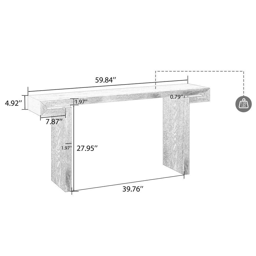 COWLOWN 59.84 in. W x 14.96 in. D x 31.5 in. H Bathroom White Linen Cabinet (2)