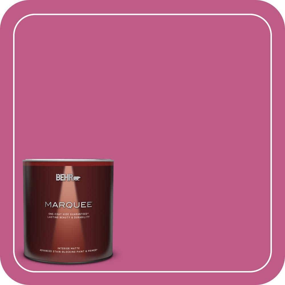 BEHR MARQUEE 1 qt. #P120-5 Beauty Queen Matte Interior Paint & Primer