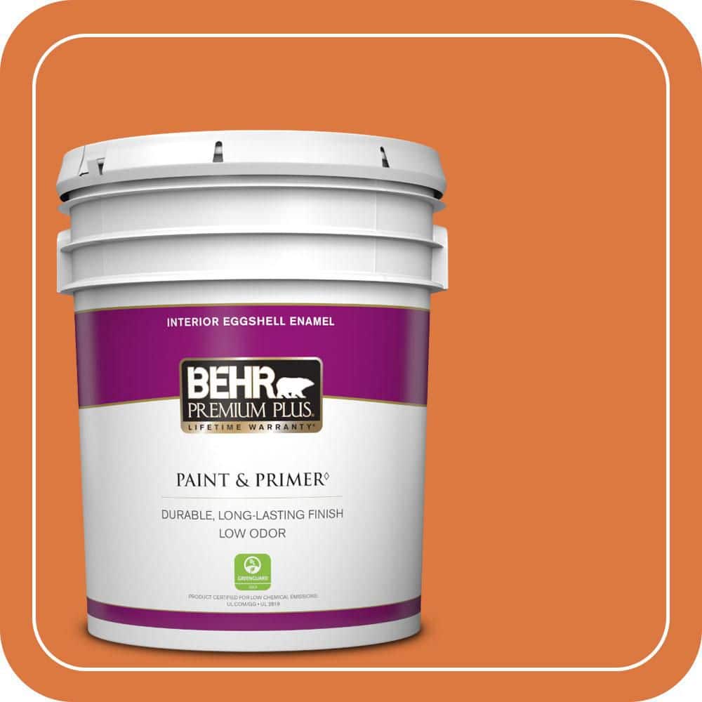 BEHR PREMIUM PLUS 5 gal. #P210-7 Japanese Koi Eggshell Enamel Low Odor Interior Paint & Primer