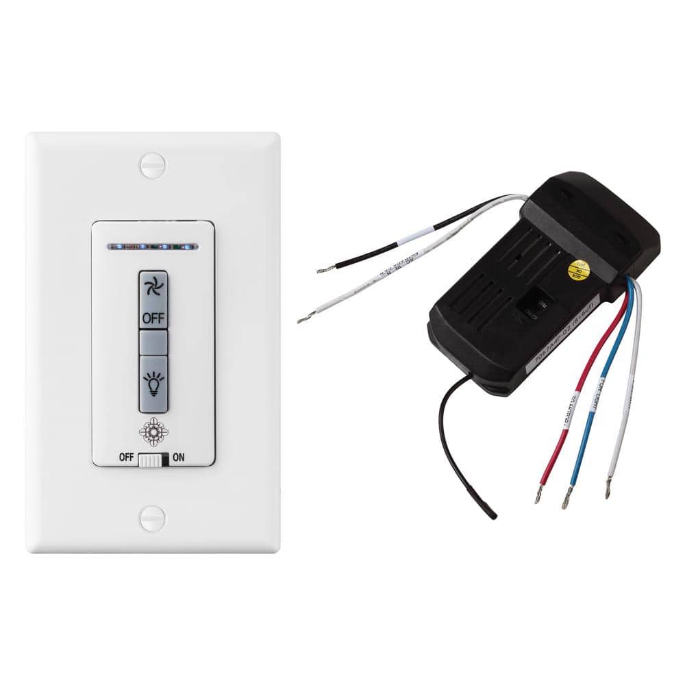 Generation Lighting 4-Speed Wall-Mount Ceiling Fan Switch and Receiver