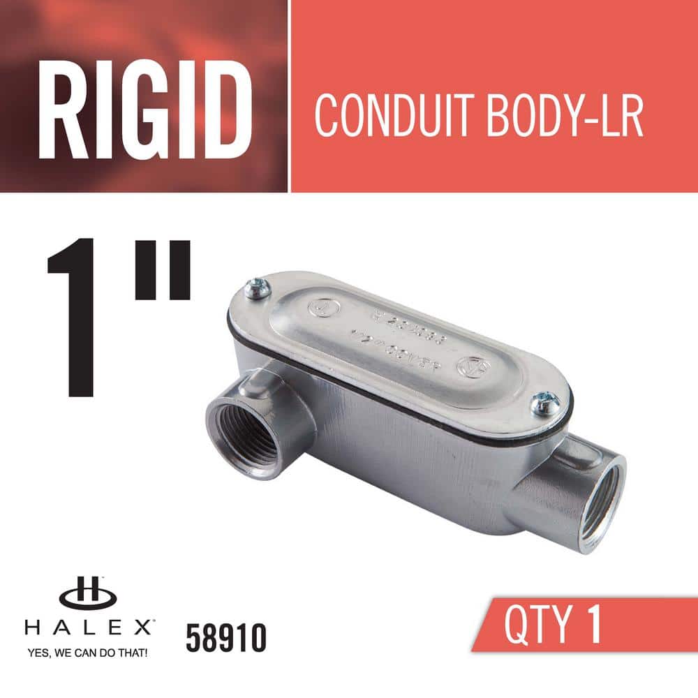 Halex 1 in. Rigid Type-LR Threaded Rigid Conduit Body (2)