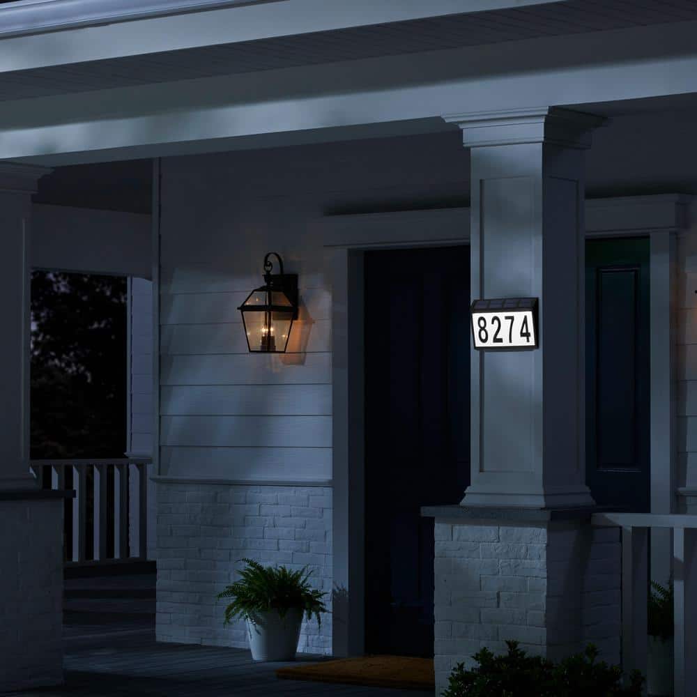 Everbilt 11 in. x 7 in. Solar Address Sign (2)