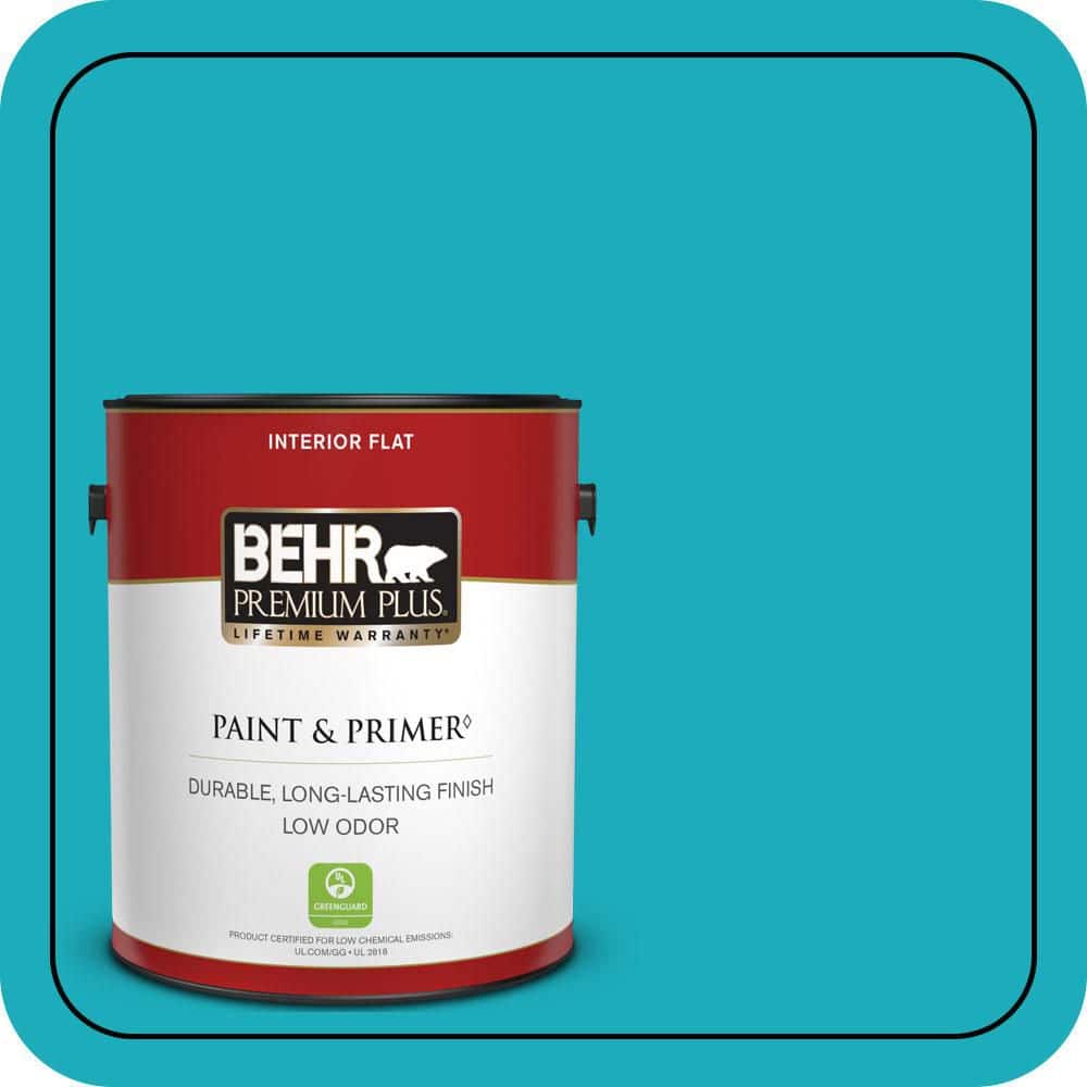 BEHR PREMIUM PLUS #P470-5 Placid Sea Enamel Low Odor & Primer (1)