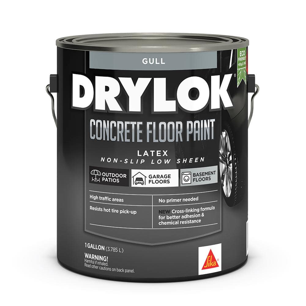 DRYLOK 1 gal. Gull Low Sheen Latex Interior/Exterior Concrete Floor Paint